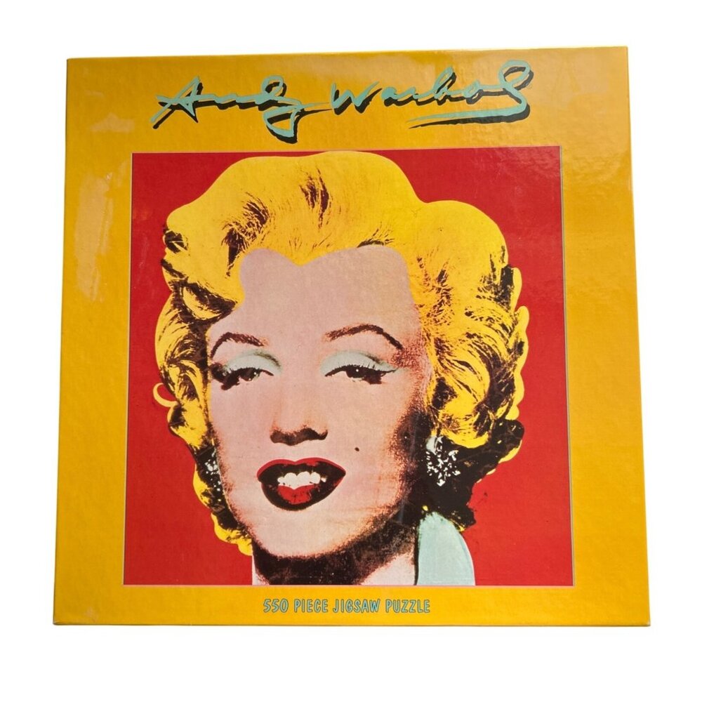 Vintage Andy Warhol Marilyn Monroe 550 Piece Jigsaw Puzzle Pop Art Collectible